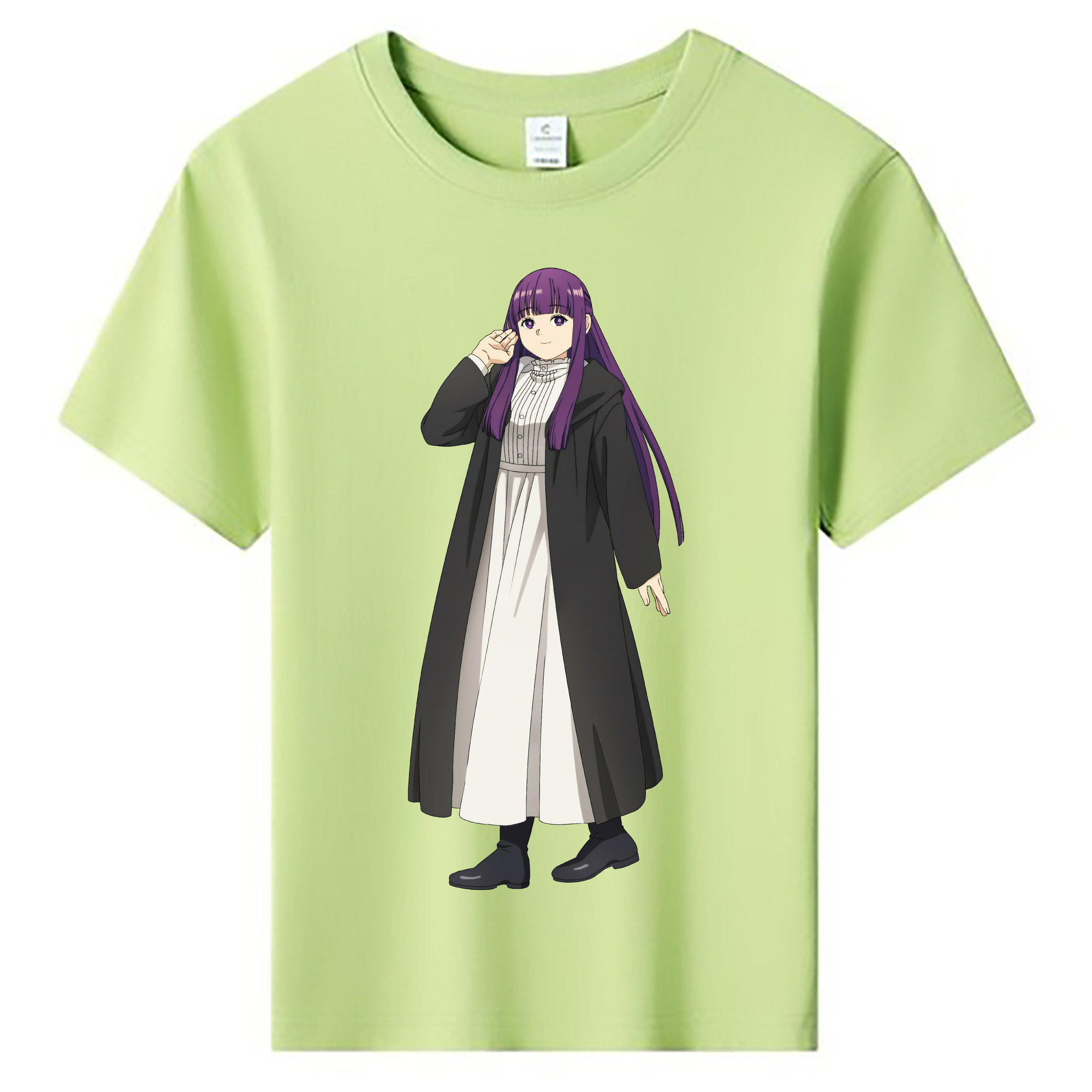 （画像用） 葬送のフリーレン Frieren 綿100％キッズTシャツ（フロントプリント）